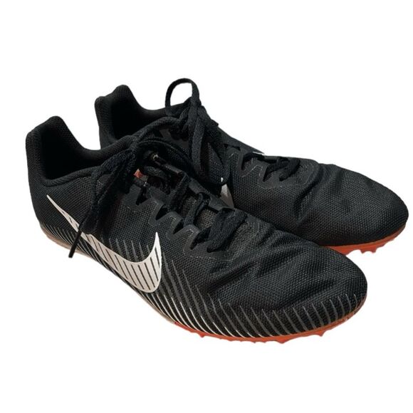 Nike | Zoom Rival Black Track Running Shoes Outdoor Spikes 10.5 - Picture 1 of 9